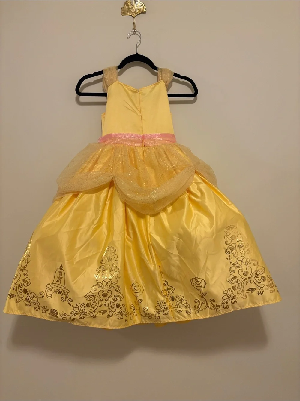 Disney   Yellow Princess Belle  Dress with Pink Accents The Beauty and The Beast